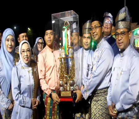 Bangko Pusako meraih juara umum MTQ XX Kabupaten Rokan Hilir 2025 (foto/afrizal)